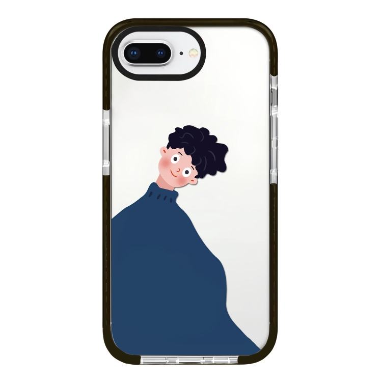 

For iPhone 7 Plus / 8 Plus Simple Illustration Pattern Full Coverage Phone Case(Sweater Couple A)
