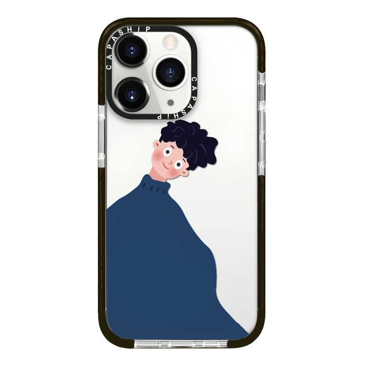 

For iPhone 11 Pro Max Simple Illustration Pattern Full Coverage Phone Case(Sweater Couple A)