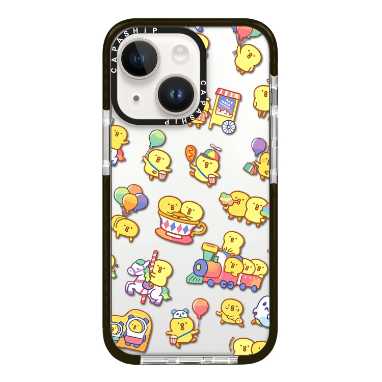 

For iPhone 13 Simple Illustration Pattern Full Coverage Phone Case(Duck Holiday B)
