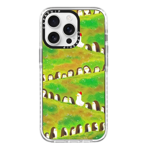 

For iPhone 14 Pro Simple Illustration Pattern Full Coverage Phone Case(Penguin)