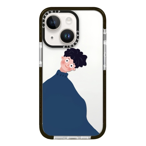 

For iPhone 15 Simple Illustration Pattern Full Coverage Phone Case(Sweater Couple A)