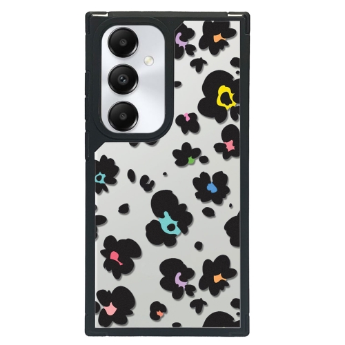 For Samsung Galaxy A55 5G Creative Art Pattern Full Coverage Phone Case(Black Pink Leopard A)