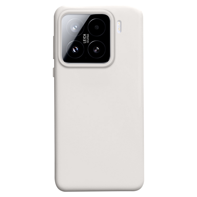 

For Xiaomi 15 Liquid Silicone Skin-friendly Shockproof Phone Case(Antique White)