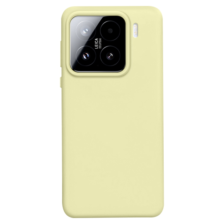 

For Xiaomi 15 Liquid Silicone Skin-friendly Shockproof Phone Case(Cream Yellow)