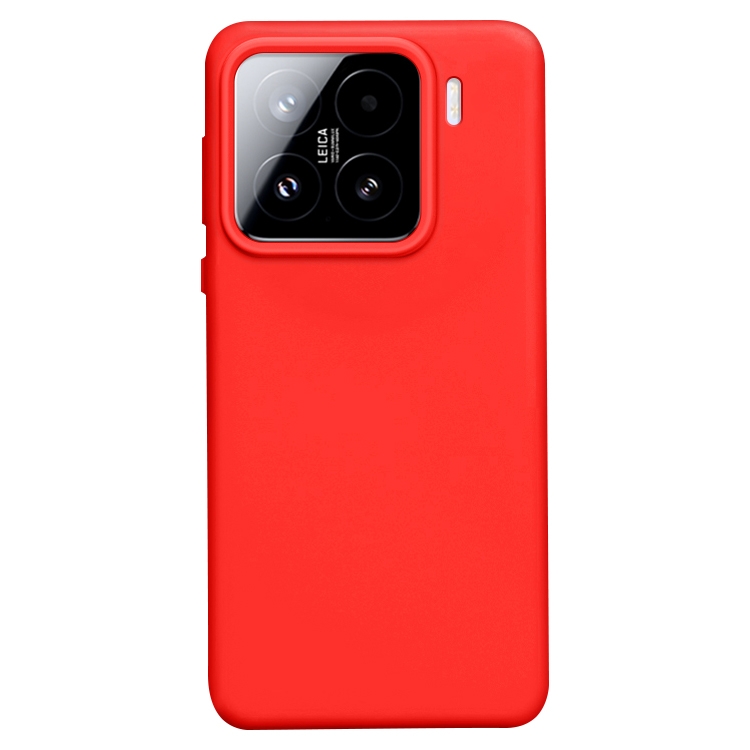 

For Xiaomi 15 Liquid Silicone Skin-friendly Shockproof Phone Case(Red)