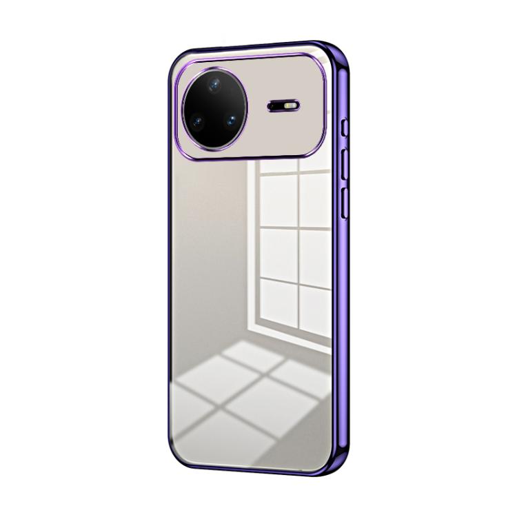 

For Huawei nova 15 Pro Transparent Plating Fine Hole Phone Case(Purple)
