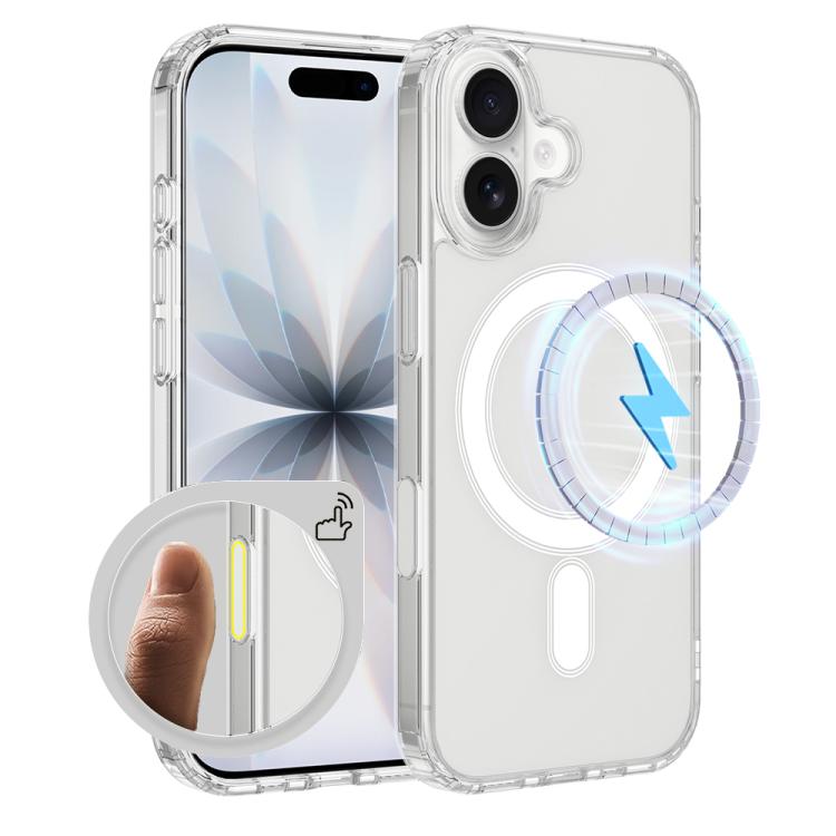 

For iPhone 18 Camera Control Button Integrated MagSafe Clear Phone Case(Transparent)