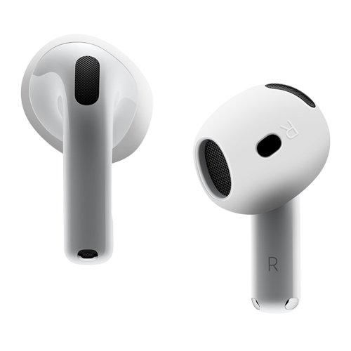 For AirPods 4 Ear Cap Soft Silicone Protective Case(White)