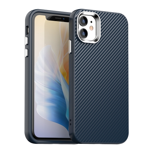 

For iPhone 11 Carbon Fiber Series IMD Phone Case(Blue)