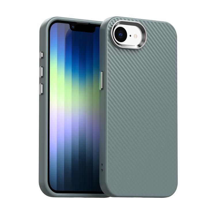 

For iPhone 16e Carbon Fiber Series IMD Phone Case(Grey)