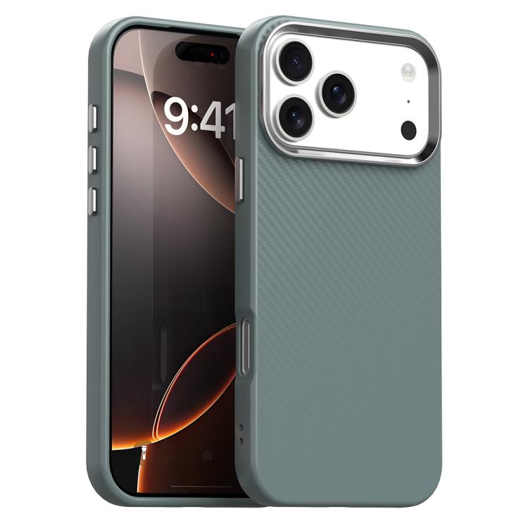 

For iPhone 17 Pro Carbon Fiber Series IMD Phone Case(Grey)