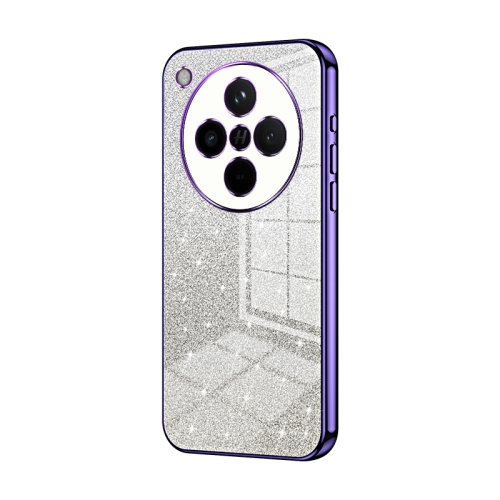 

For OPPO Find X8 Gradient Glitter Powder Electroplated Phone Case(Purple)