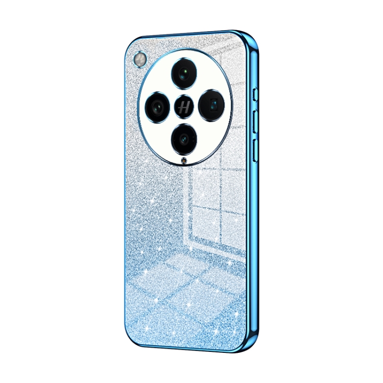 

For OPPO Find X8 Pro Gradient Glitter Powder Electroplated Phone Case(Blue)