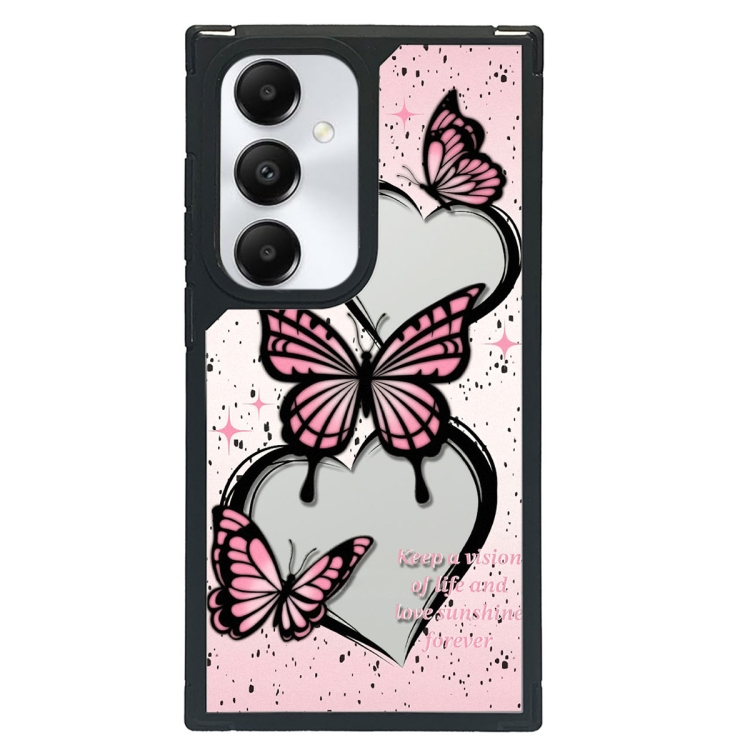 

For Samsung Galaxy S24 5G Creative Art Pattern Full Coverage Phone Case(Pink Butterfly)
