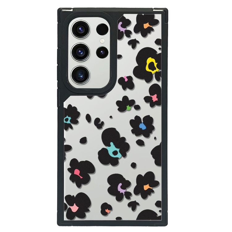 

For Samsung Galaxy S24 Ultra 5G Creative Art Pattern Full Coverage Phone Case(Black Pink Leopard A)