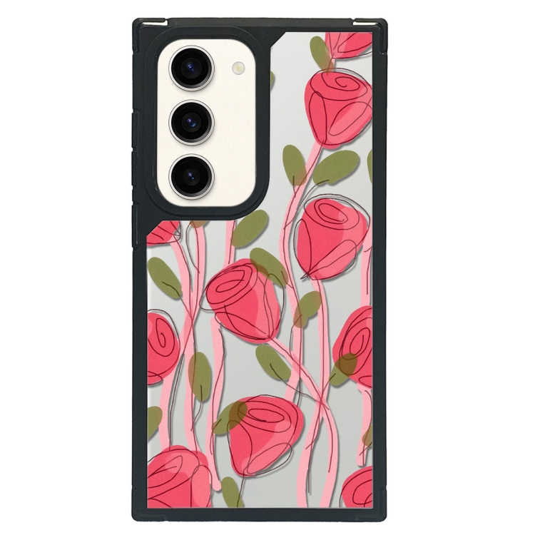 

For Samsung Galaxy S22 5G Creative Art Pattern Full Coverage Phone Case(Tulip Camellia C)