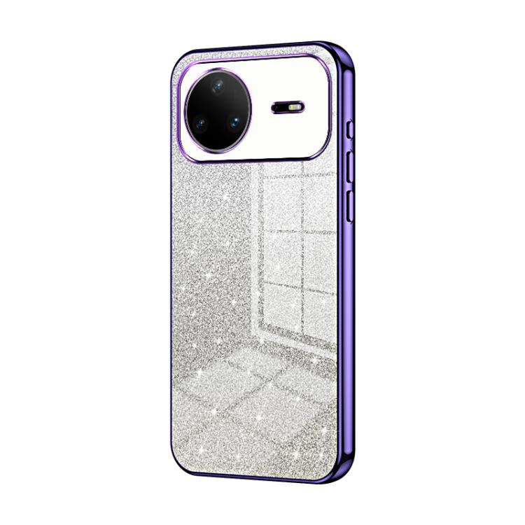 

For Huawei nova 15 Pro Gradient Glitter Powder Electroplated Phone Case(Purple)