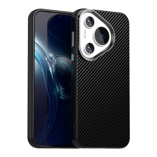 

For Huawei Pura 70 Pro+ Carbon Fiber Series IMD Phone Case(Black)