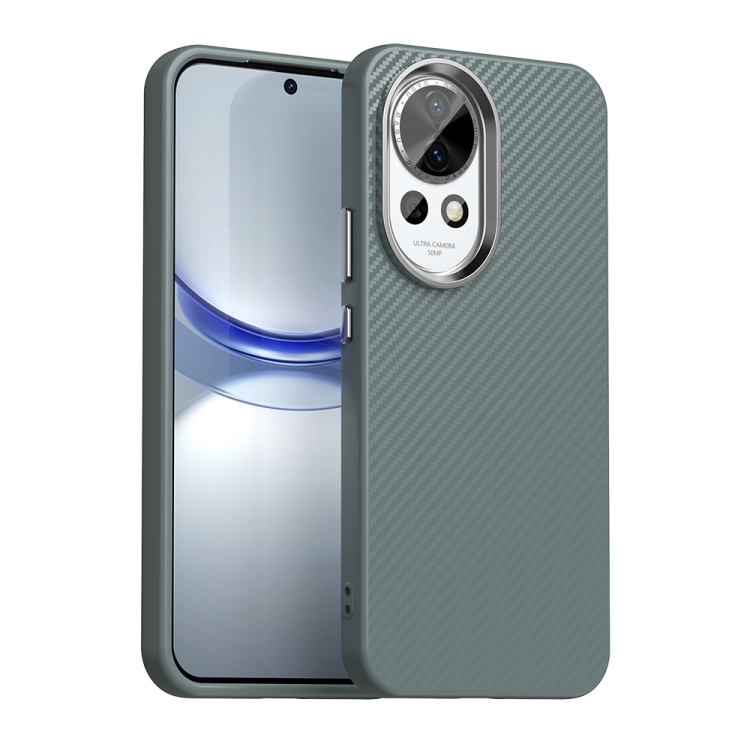 

For Huawei nova 12 Carbon Fiber Series IMD Phone Case(Grey)