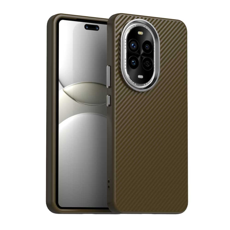 

For Huawei nova 13 Pro Carbon Fiber Series IMD Phone Case(Brown)