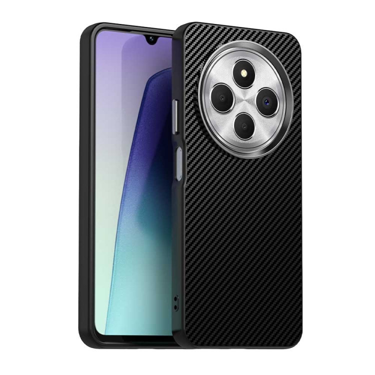 

For Redmi 14R Carbon Fiber Series IMD Phone Case(Black)
