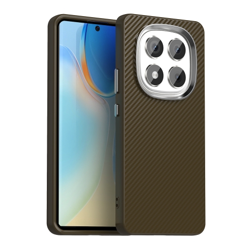 

For Redmi Note 14 Pro 5G Carbon Fiber Series IMD Phone Case(Brown)