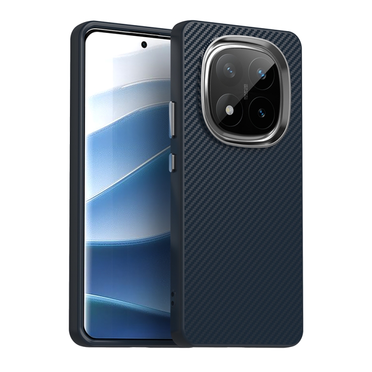 

For Redmi Note 14 Pro+ 5G Carbon Fiber Series IMD Phone Case(Blue)