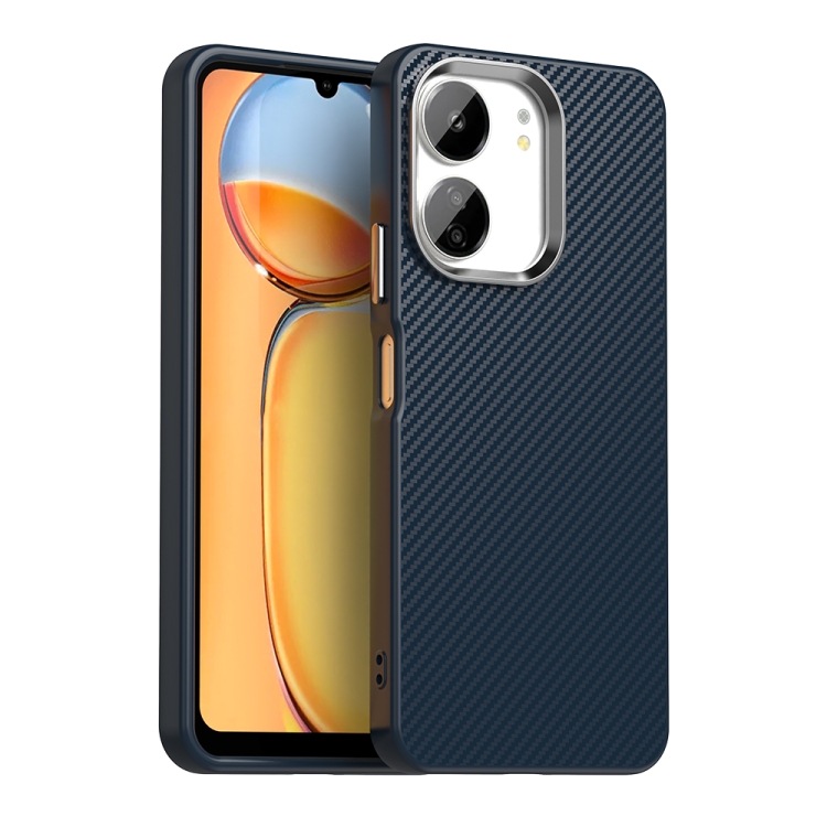

For Redmi 13C 4G Carbon Fiber Series IMD Phone Case(Blue)