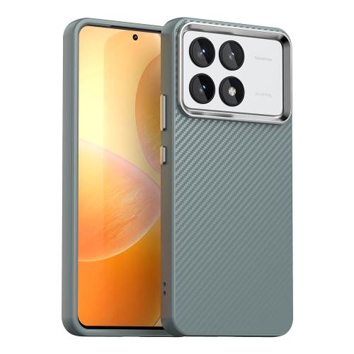 

For Xiaomi Poco F6 Pro Carbon Fiber Series IMD Phone Case(Grey)