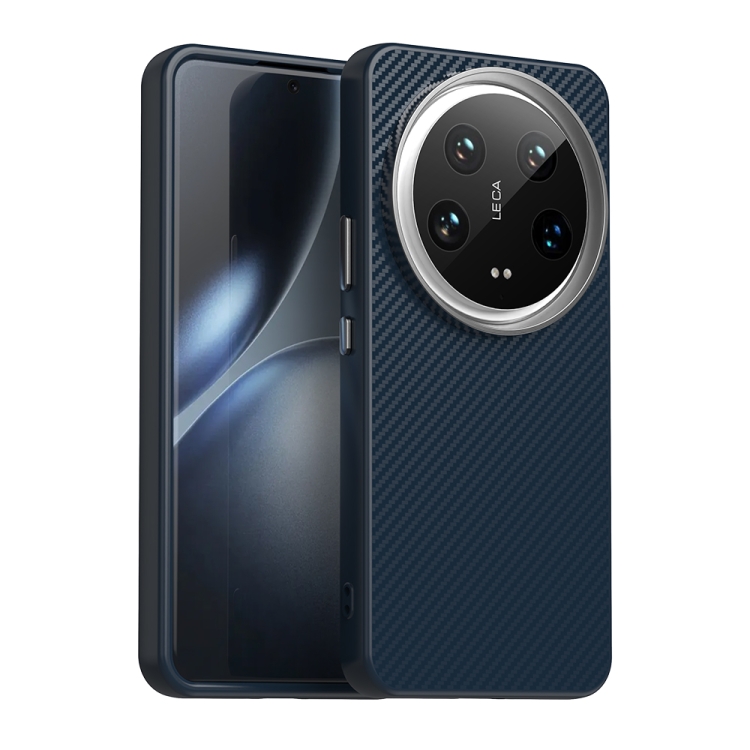 

For Xiaomi 14 Ultra Carbon Fiber Series IMD Phone Case(Blue)