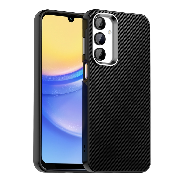 

For Samsung Galaxy A16 5G Carbon Fiber Series IMD Phone Case(Black)