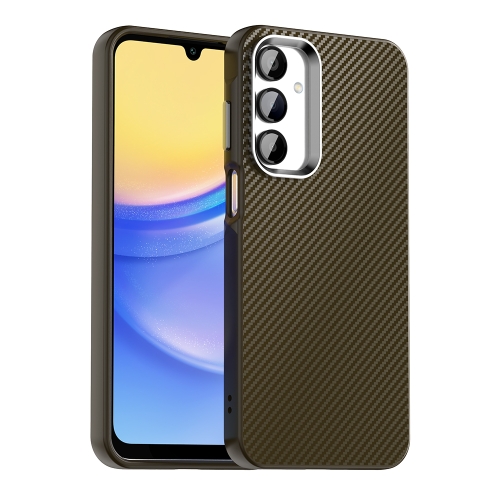 

For Samsung Galaxy A16 5G Carbon Fiber Series IMD Phone Case(Brown)