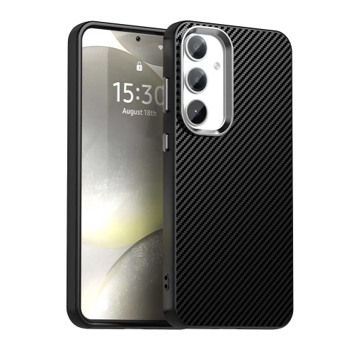 

For Samsung Galaxy S24 FE 5G Carbon Fiber Series IMD Phone Case(Black)