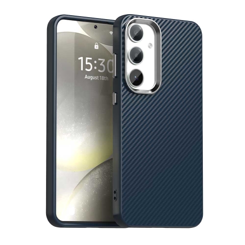 

For Samsung Galaxy S24 FE 5G Carbon Fiber Series IMD Phone Case(Blue)