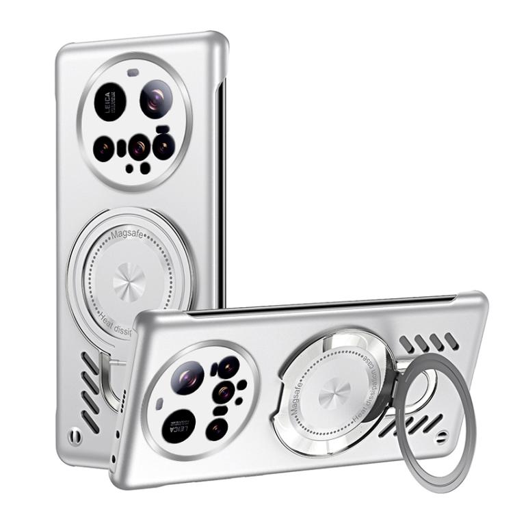 

For Xiaomi 15 Ultra Ice Sense Series Graphene Cooling MagSafe Holder Phone Case(Silver)