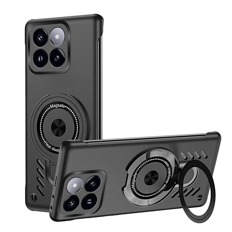 

For Xiaomi 17 Ice Sense Series Graphene Cooling MagSafe Holder Phone Case(Black)