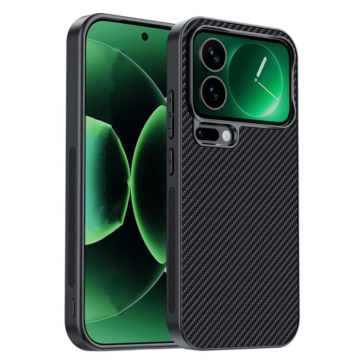 

For Xiaomi 17 Pro Ultra-thin Carbon Fiber Texture Printing Phone Case(Black)