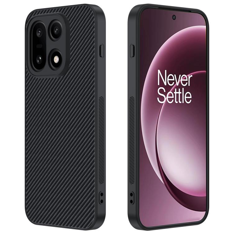 

For OnePlus 15 Ultra-thin Carbon Fiber Texture Printing Phone Case(Black)
