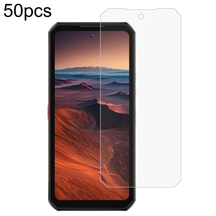 

For Oukitel WP56 5G 50pcs 3D 0.3mm Fine Hole High Aluminum Tempered Glass Film
