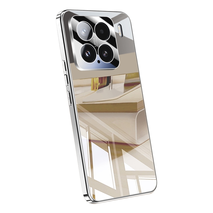 

For Xiaomi 15 Electroplating Ice Crystal Airbag Full Coverage Shockproof Phone Case(Silver)