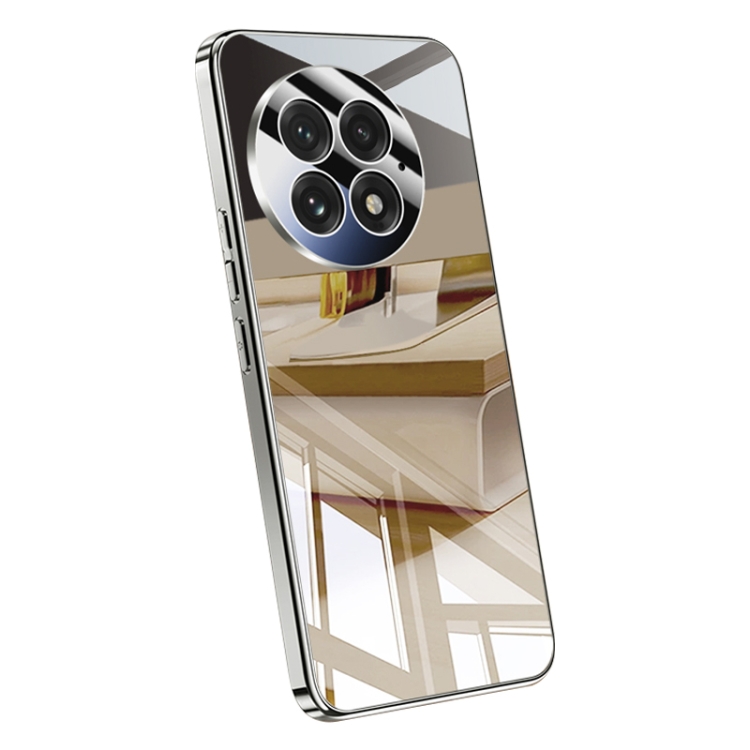 

For OnePlus 13 Electroplating Ice Crystal Airbag Full Coverage Shockproof Phone Case(Gray)