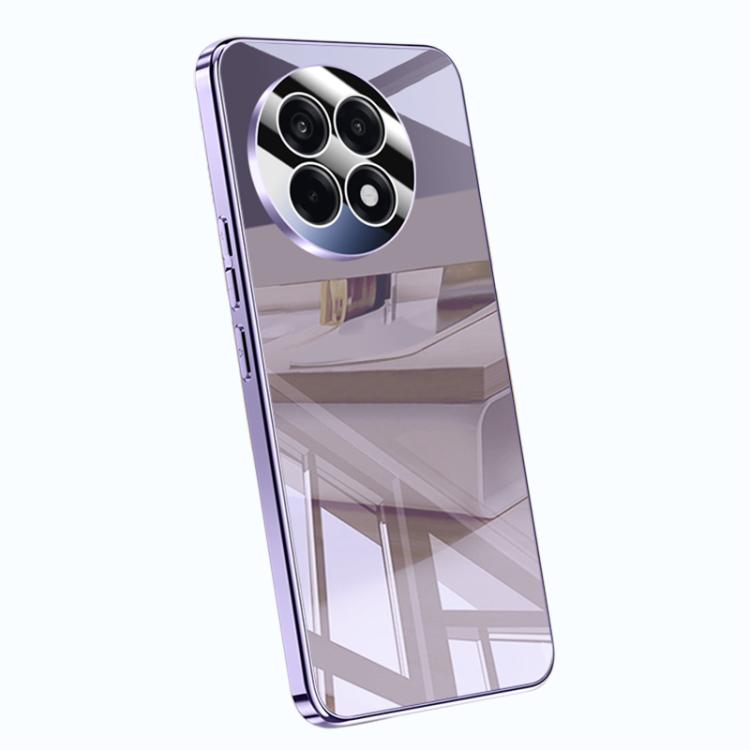 

For OnePlus Ace 5 Electroplating Ice Crystal Airbag Full Coverage Shockproof Phone Case(Purple)