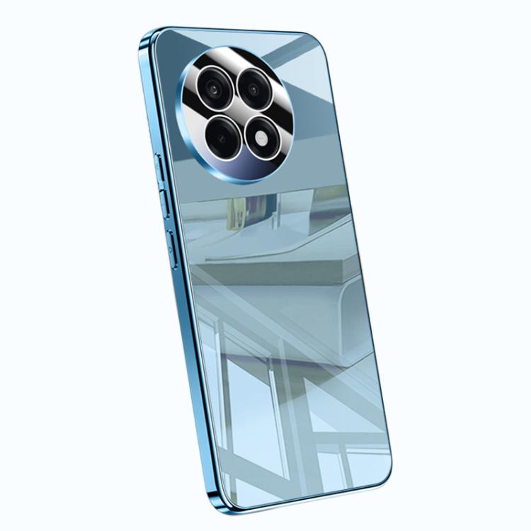 

For OnePlus Ace 5 Pro Electroplating Ice Crystal Airbag Full Coverage Shockproof Phone Case(Blue)