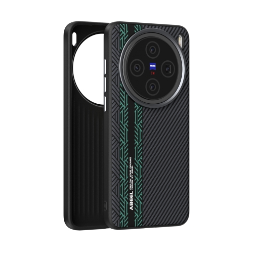 

For vivo X200 ABEEL 6D Micro Relief MagSafe Magnetic Phone Case(Green)