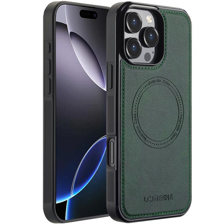 

For iPhone 16 Pro Max LC.IMEEKE Magsafe Phone Case(Green)