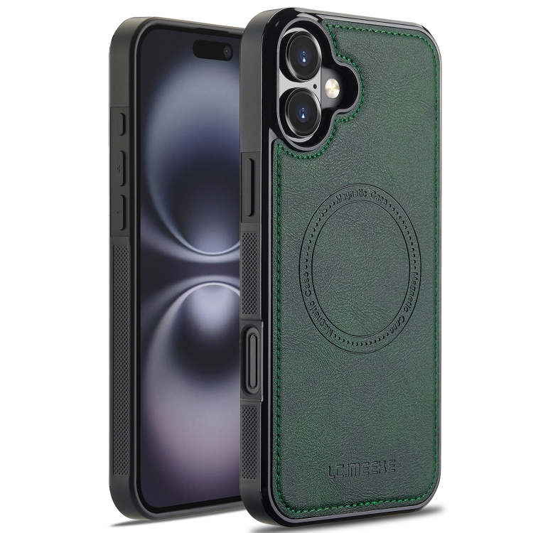 

For iPhone 16 Plus LC.IMEEKE Magsafe Phone Case(Green)