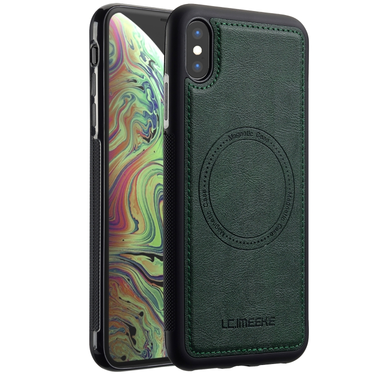 

For iPhone XS Max LC.IMEEKE Magsafe Phone Case(Green)
