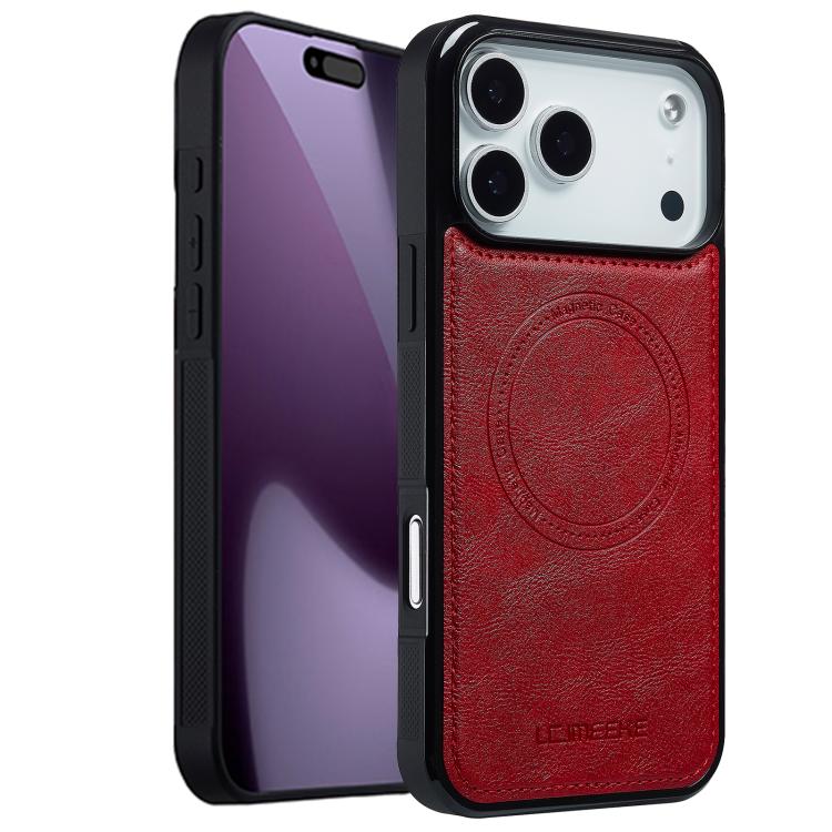 

For iPhone 17 Pro Max LC.IMEEKE Magsafe Phone Case(Red)
