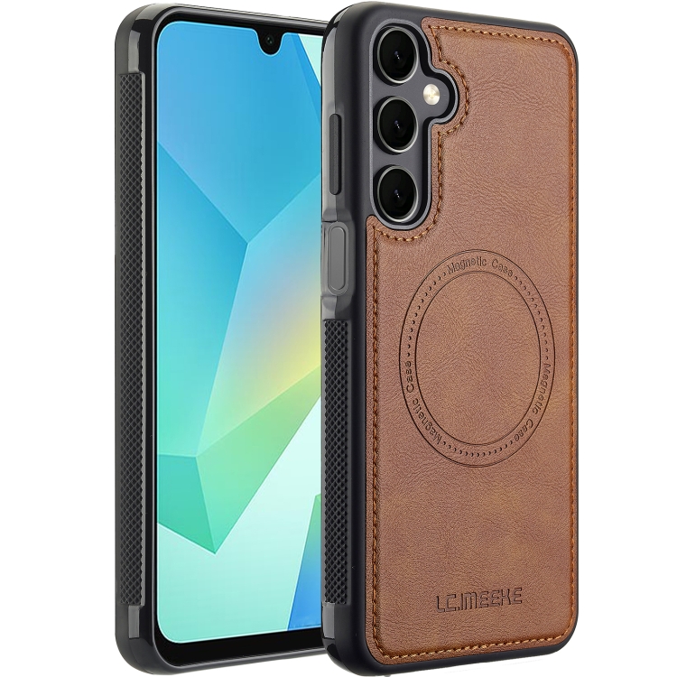

For Samsung Galaxy S24+ 5G LC.IMEEKE Magsafe Phone Case(Brown)