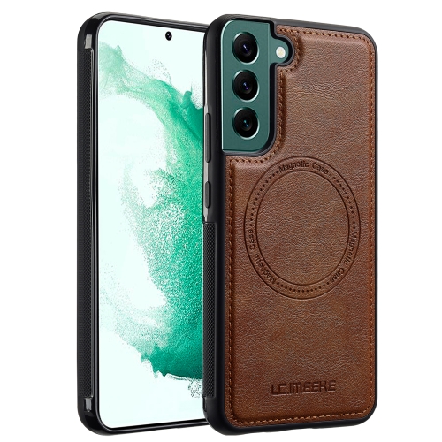 

For Samsung Galaxy S22 5G LC.IMEEKE Magsafe Phone Case(Brown)